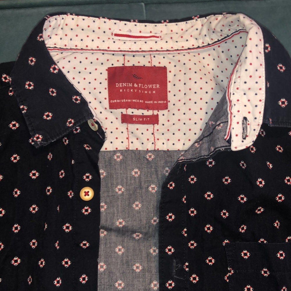 Men’s Blue Button-Down - Picture 2 of 5
